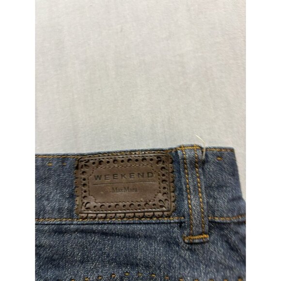 Max Mara weekend straight fit W9 stretch jeans US 12 32x33 - Picture 8 of 10